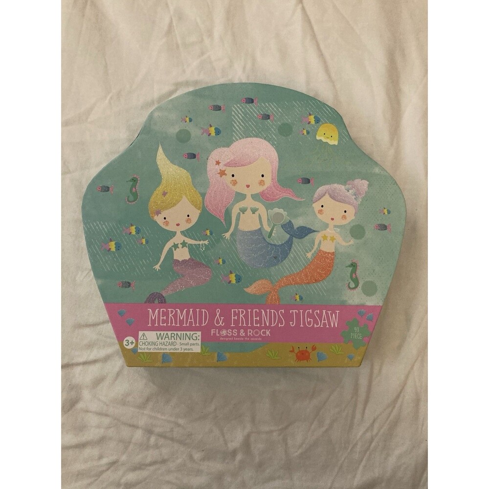 Mermaid & Friends Jigsaw | Floss & Rock | 40 Pieces | 60x41cm (23x16in)
